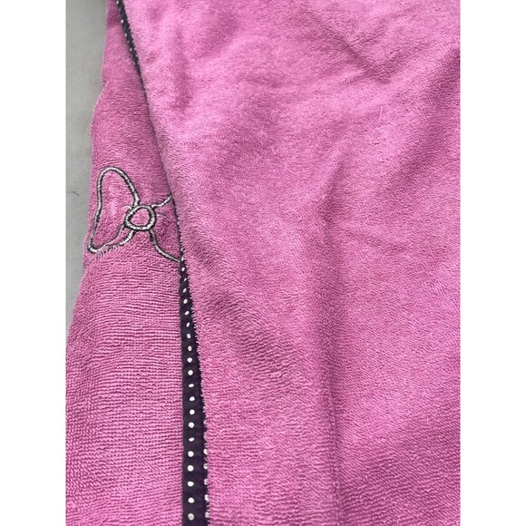 disney jumping beans kids baby bath towel pink bow cotton 2018 44x24" READ - Picture 3 of 7